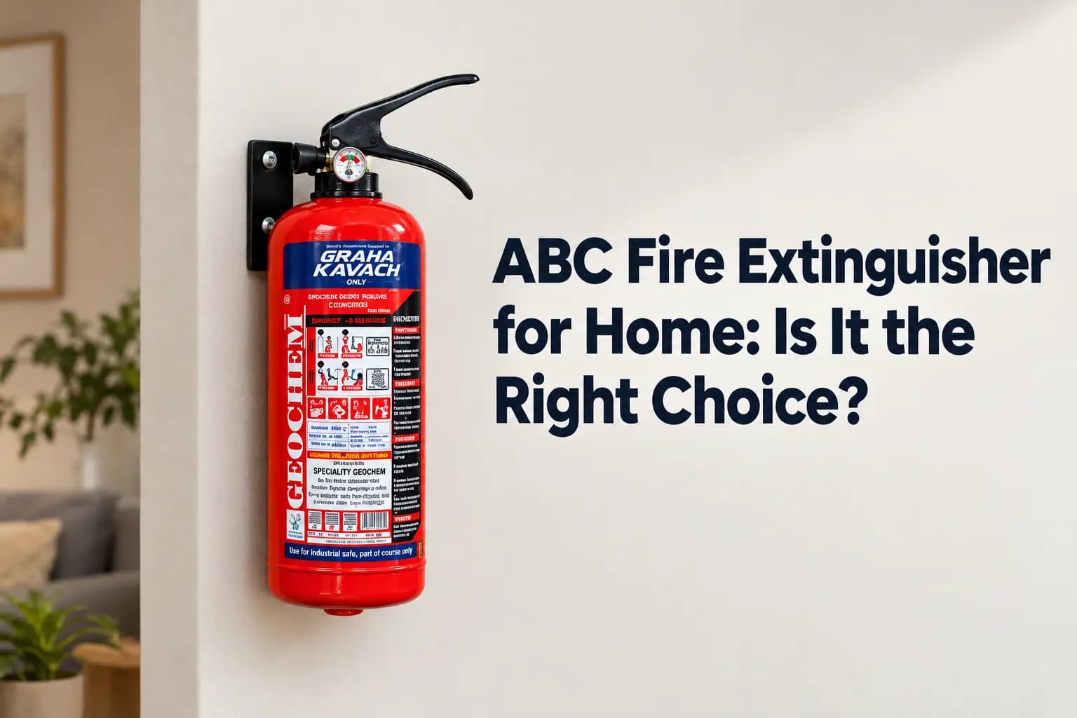 ABC Fire extinguisher for home