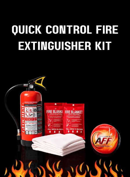 fire extinguisher combo kit with essential fire safety equipment
